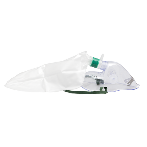 Non-Rebreather Elongated Mask w/ 7' (2.1 m) tubing, 1000 ml, Adult/Universal Connector