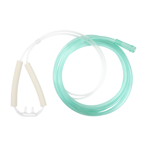 Nasal Oxygen Cannula - Cushion Tip w/ Advantage Ear Foam (Case of 50)