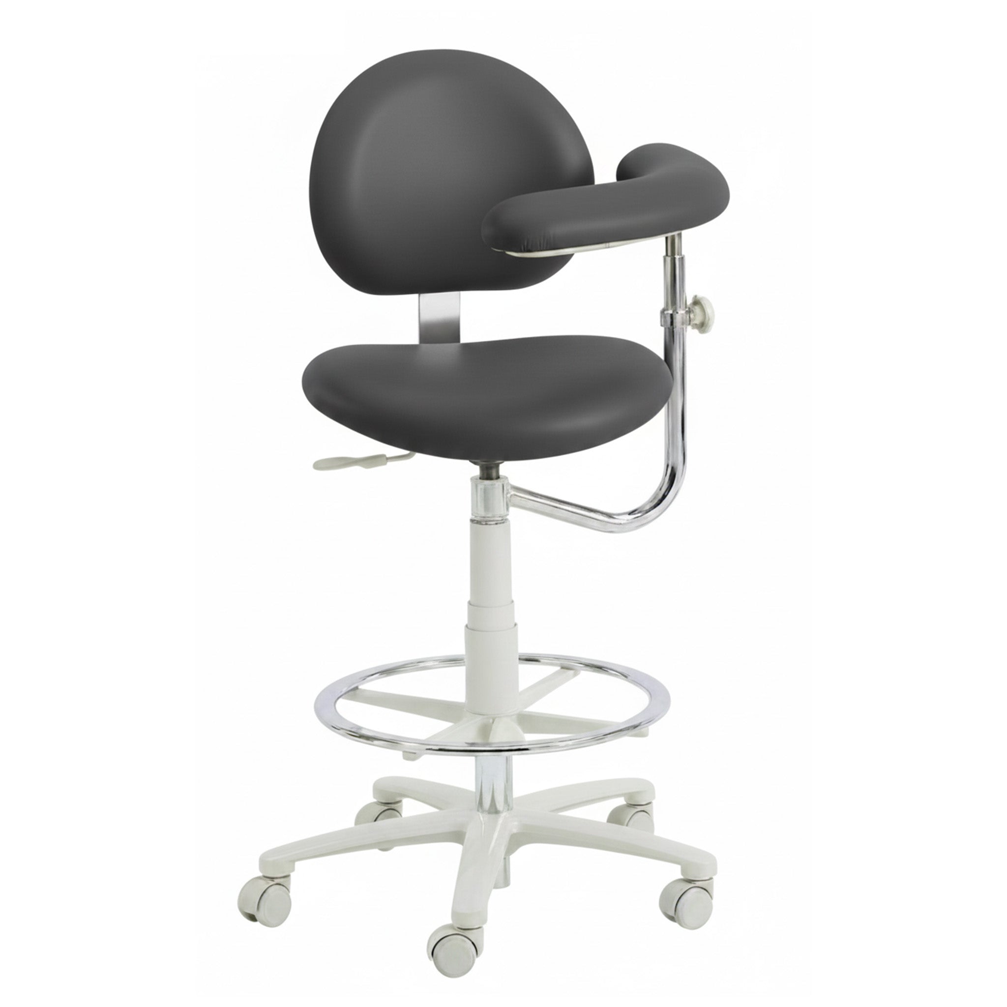 3345BL Dental Assistant Stool - Left Support | UltraLeather - Custom Color