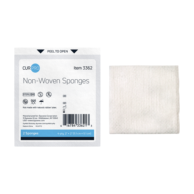 Non-Woven Gauze Sponges, 4-Ply