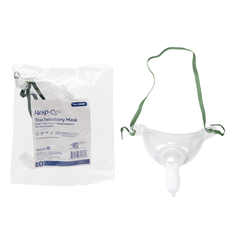 Tracheostomy Mask w/ Swivel Tubing Connector 5.4 mm Adaptor