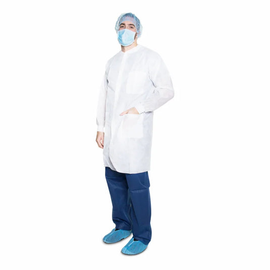 White Lab coats with Pockets Small, White