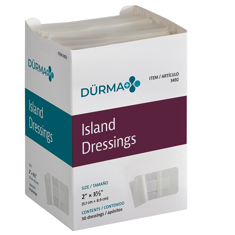 Island Dressing Sterile (Individually Bagged) 2" x 3.5"