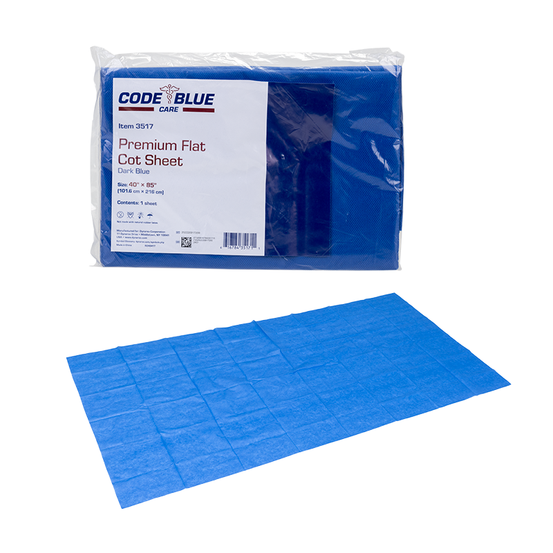 Premium Flat Cot Sheet Code: 3517 Main image