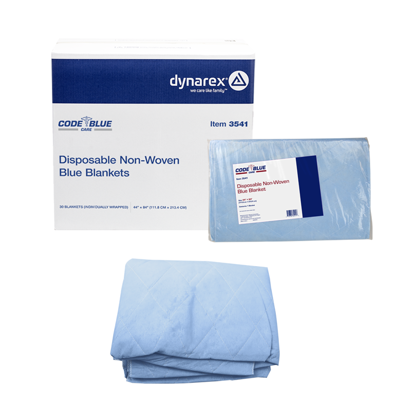 Disposable Blue Non-Woven Blanket