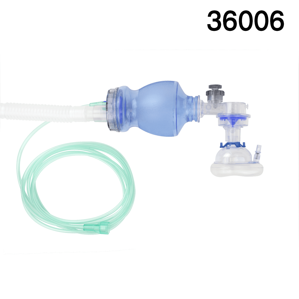 Manual Pulmonary Resusitator (MPR), Mask, Reservoir Tubing (Case of 6)
