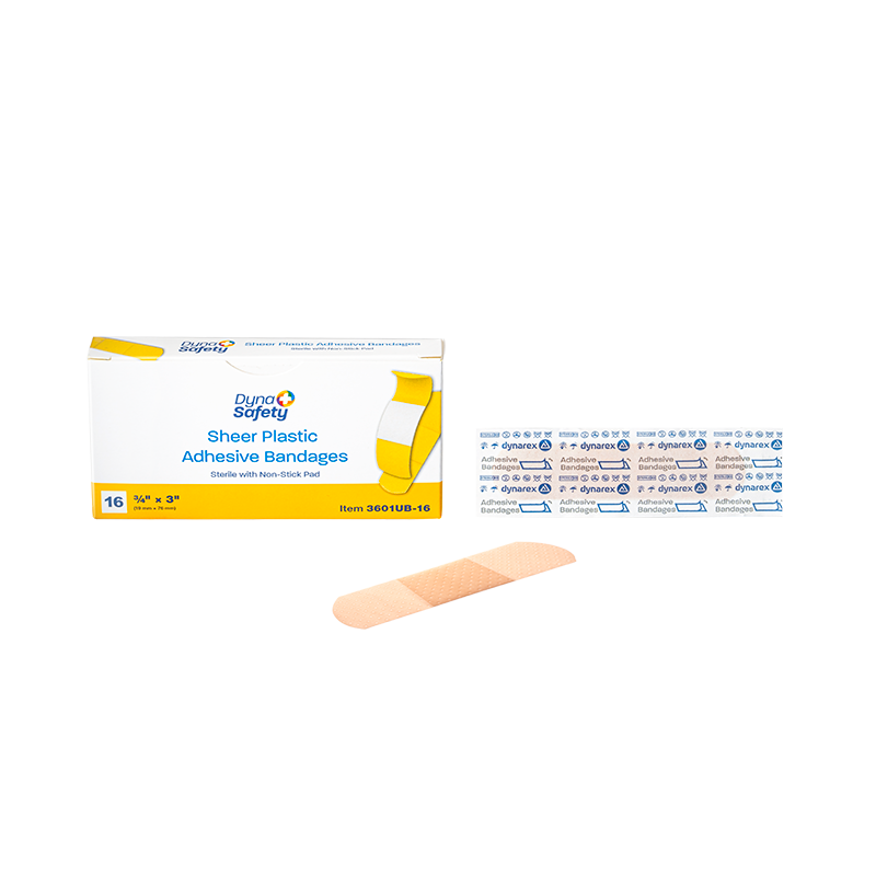 Sheer Plastic Adhesive Bandages - Sterile Code: 3601UB-16 Main image