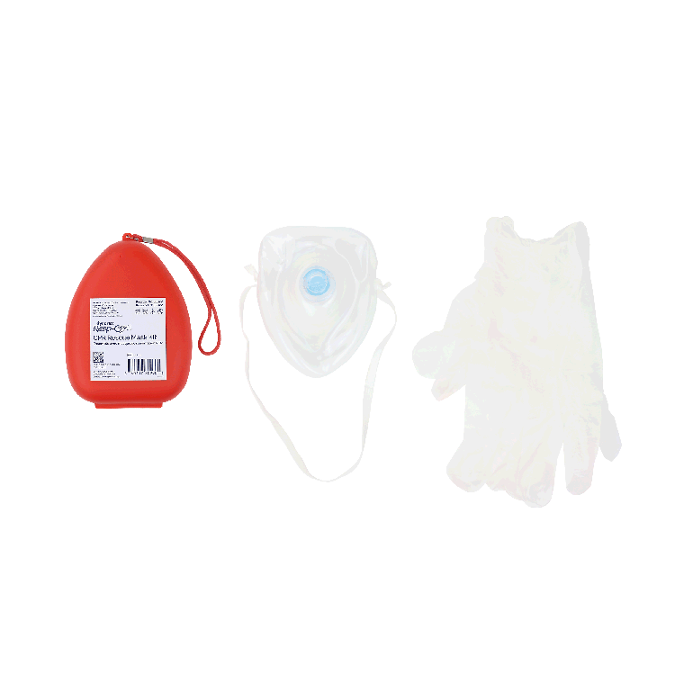 CPR Rescue Mask Kit w/ One-Way Valve, Barrier Filter and Pai Secondary image