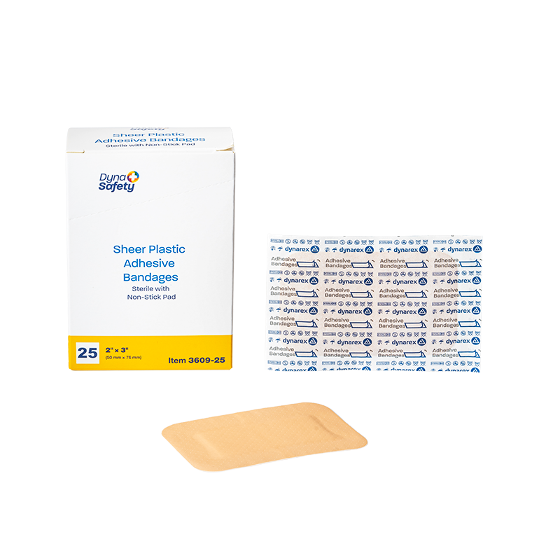 Sheer Plastic Adhesive Bandages - Sterile Code: 3609-25 Main image