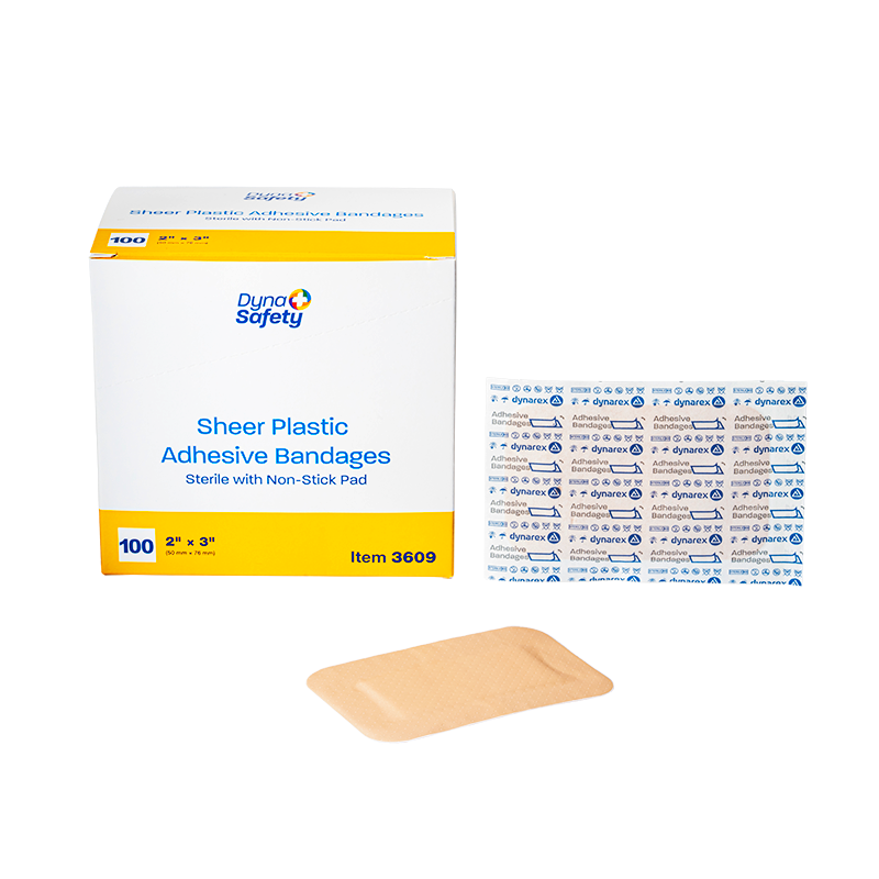 Sheer Plastic Adhesive Bandages - Sterile Code: 3609
