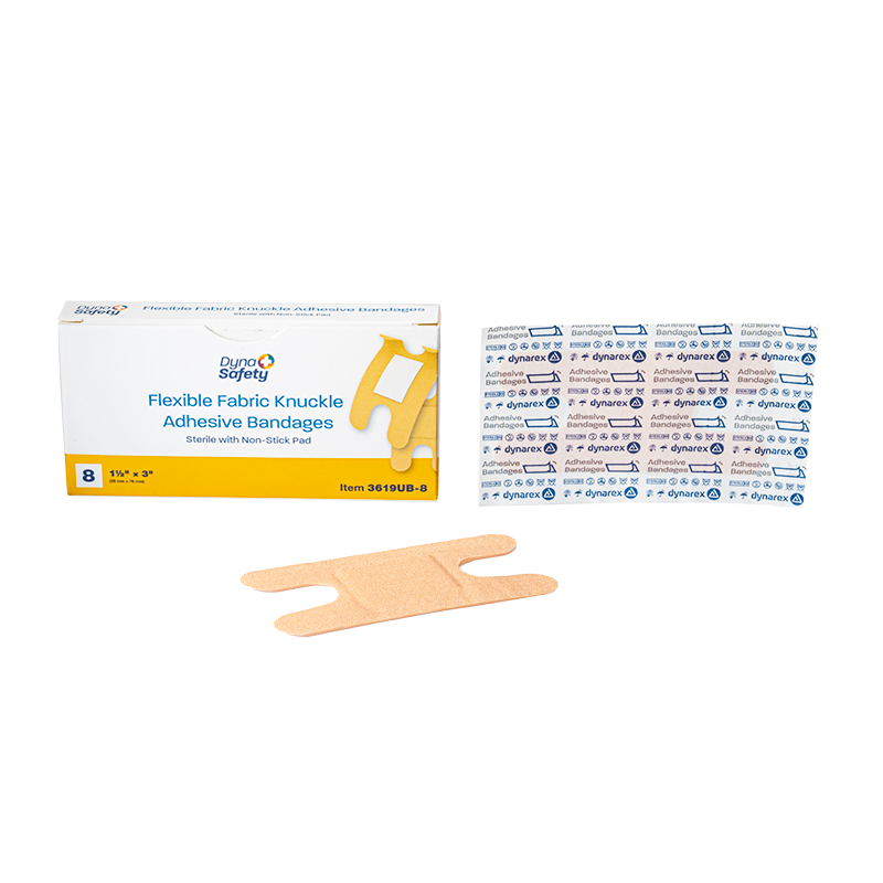 Flexible Fabric Knuckle Adhesive Bandages - Sterile Code: 3619UB-8