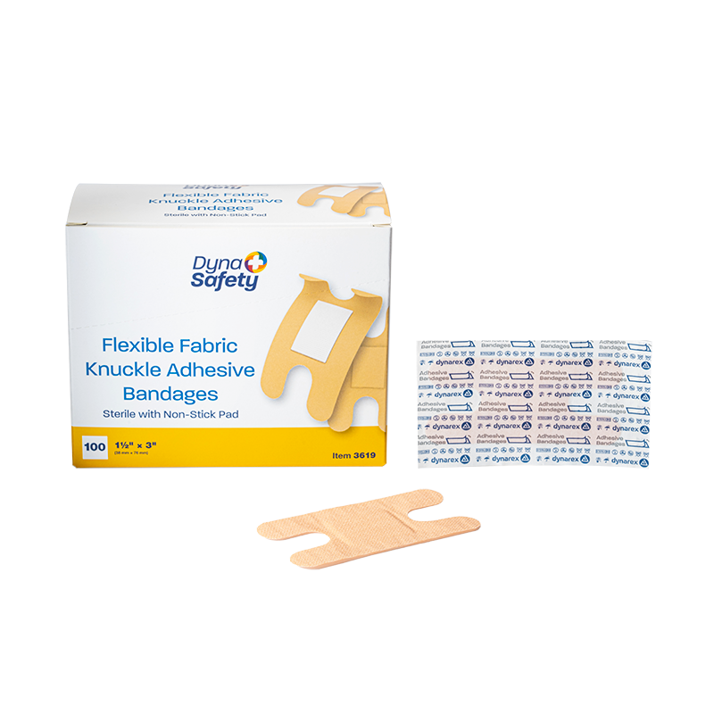 Flexible Fabric Knuckle Adhesive Bandages - Sterile Code: 3619