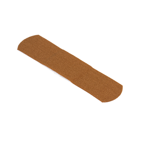 ColorFit Adhesive Fabric Bandages - Brown, 3/4" x 3"