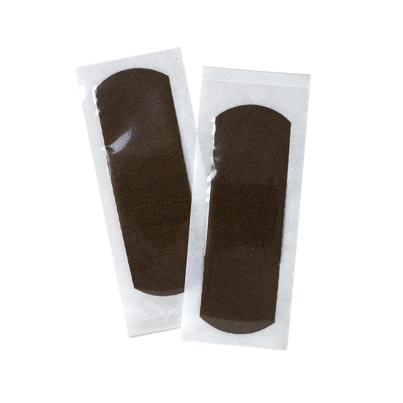 ColorFit Adhesive Fabric Bandages - Dark Brown, 1" x 3"