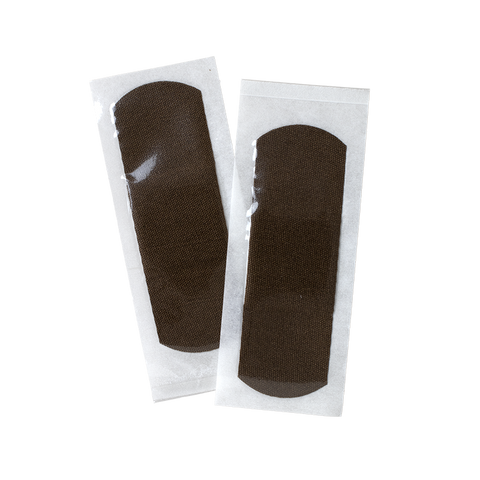 ColorFit Adhesive Fabric Bandages - Dark Brown, 1" x 3"
