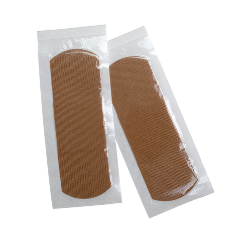 ColorFit Adhesive Fabric Bandages - Brown, 1" x 3"