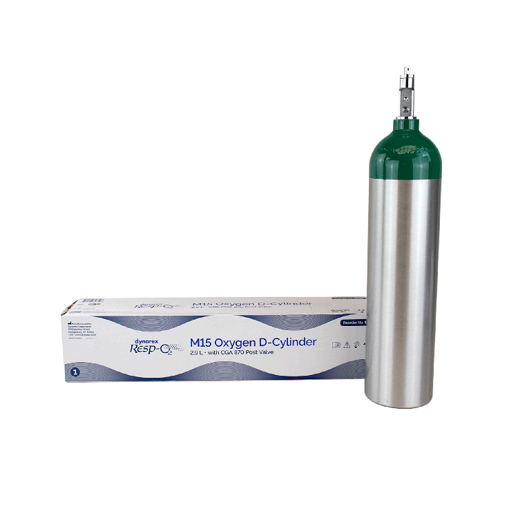 Dynarex M15 - Oxygen D-Cylinder (post valve)