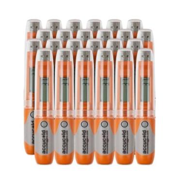 Accucold Set of 24 portable USB temperature loggers with LCD display
