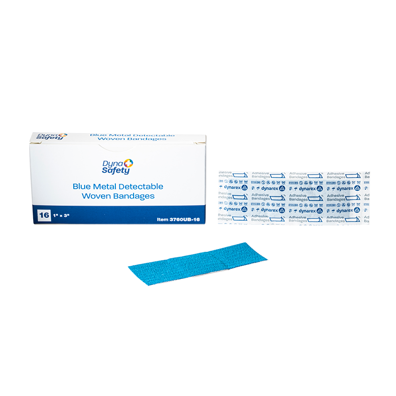 Blue Metal Detectable Woven Bandage Code: 3760UB-16 Main image