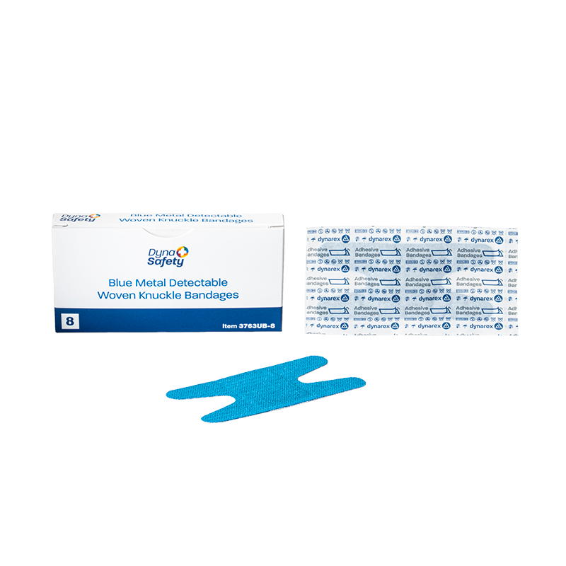 Blue Metal Detectable Woven Bandage - Knuckle Code: 3763UB-8 Main image