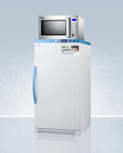 Accucold Combination all-refrigerator and microwave (Model MRF708BLSSA)
