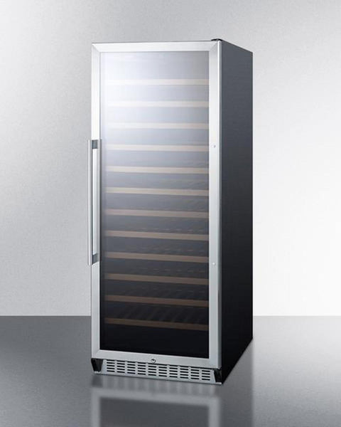 Accucold 102 Bottle Single-zone Wine Cellar with Glass Door, Digital Thermostat, and Black Cabinet (Model SWC1102)