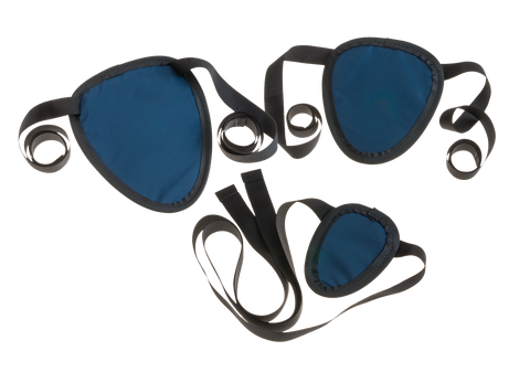 Wolf X-Ray GONAD SHIELD .5 mm Regular Lead Set of 3: 3x5 (S), 6x7 (M), 7x9 (L), Navy Blue