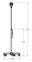 LE 50 Wide Beam - Floor Stand