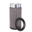 40 Gallon Outdoor Trash Container with Slatted Recycled Plastic Panels