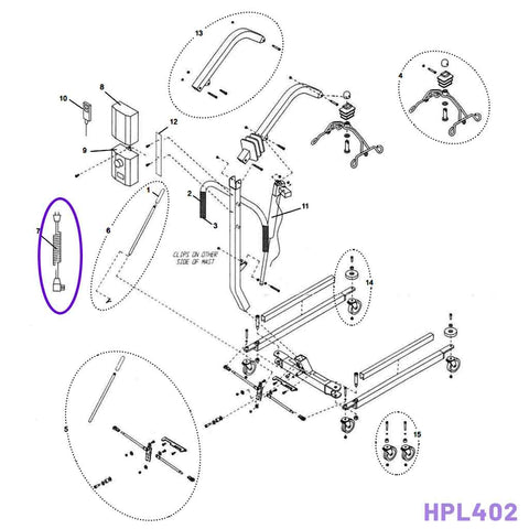 Joerns Hoyer Linak Control Box Power Cable