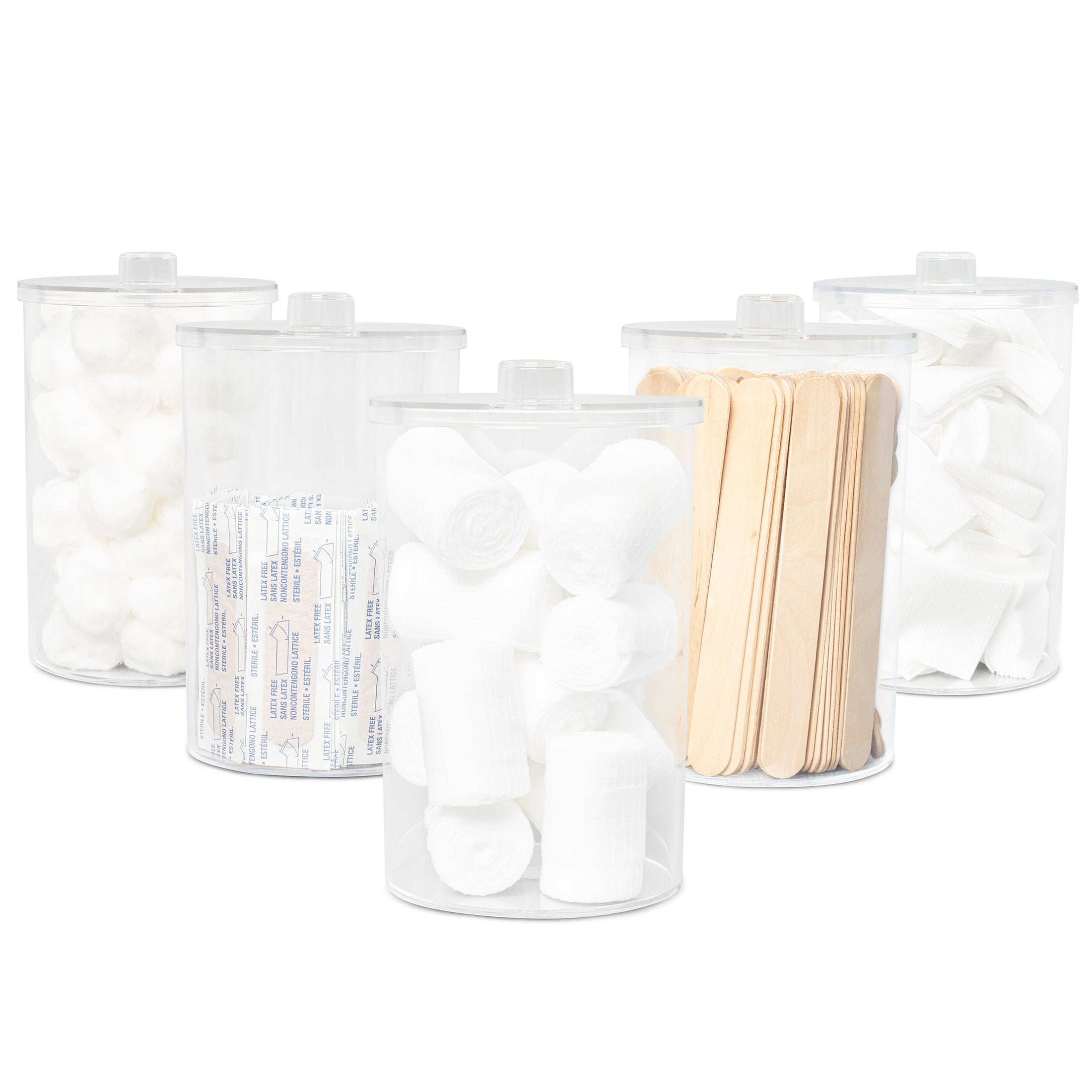 Plastic Sundry Jars, Clear - 4019