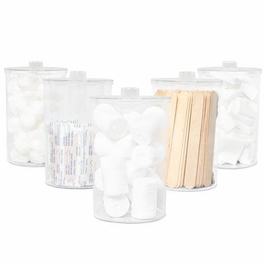 Plastic Sundry Jars, Clear