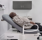 4040 Power Back Exam Chairs - patient reclined, in use