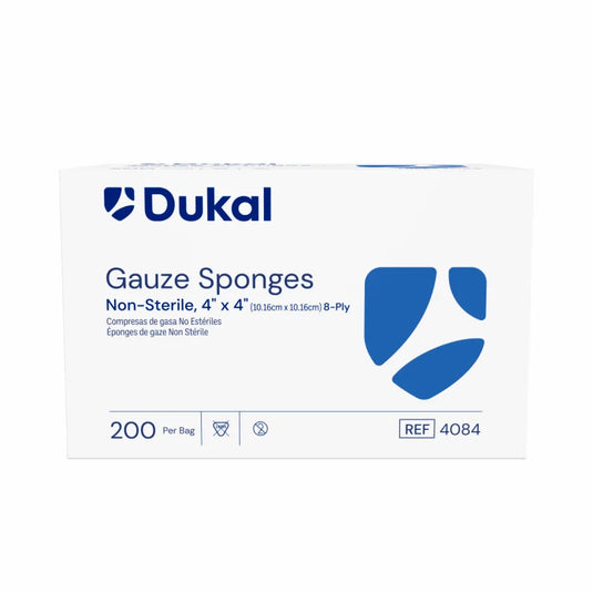 Non-Sterile Gauze Sponges, 8-Ply, 4" x 4"