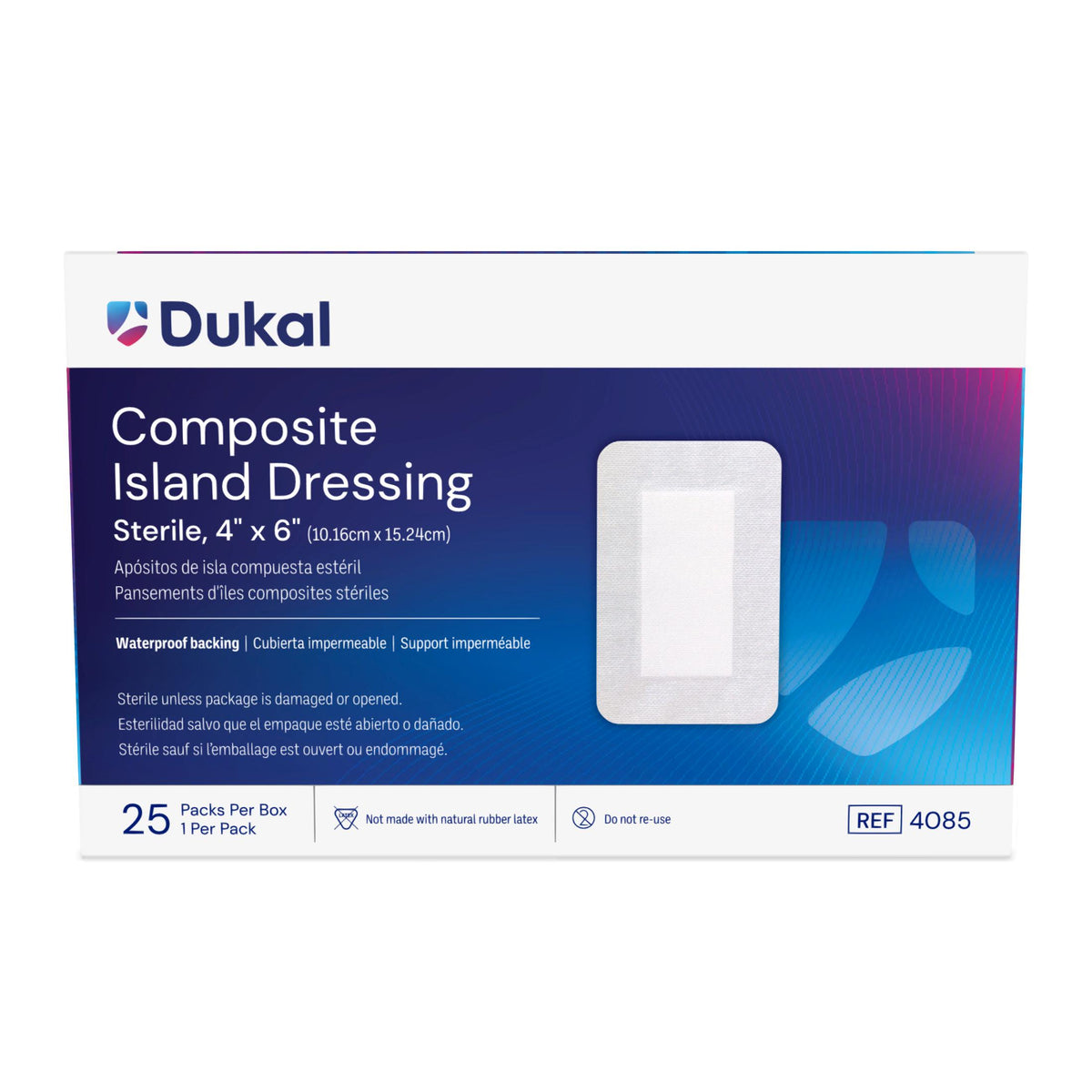 Sterile Composite Island Dressing 4" x 6"