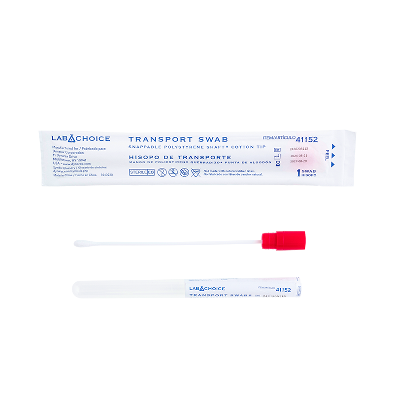 Dynarex Transport Swab Snappable Shaft Cotton Tip Sterile (41152)
