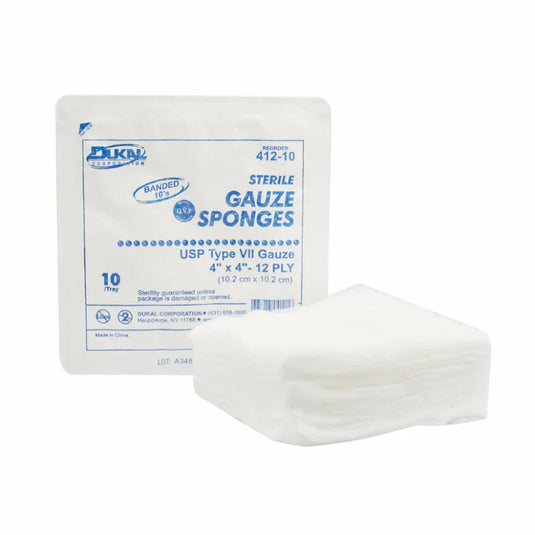 Sterile Gauze Sponges 4" x 4" 12-Ply