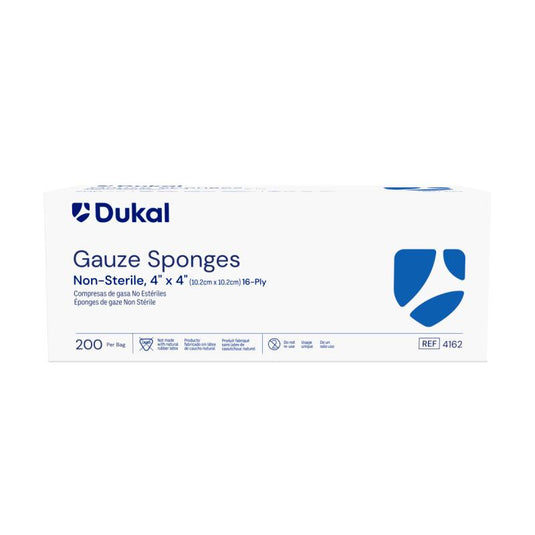 Non-Sterile Gauze Sponges, 16-Ply, 4" x 4"