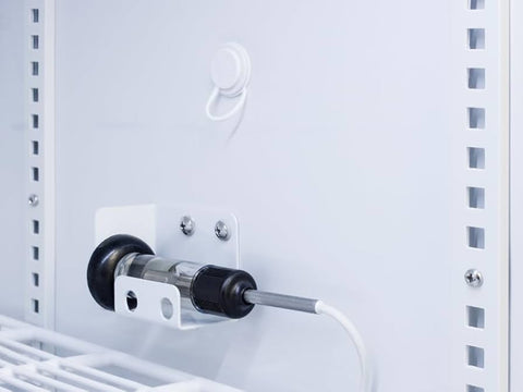 Accucold Factory installed lock box inside UFM19W freezers