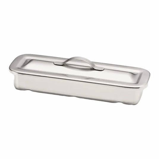 Stainless Steel Instrument Tray strap handle 8-1/2" x 3" x 1-1/2"