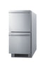 15" wide indoor/outdoor ADA compliant drawer refrigerator in stainless steel