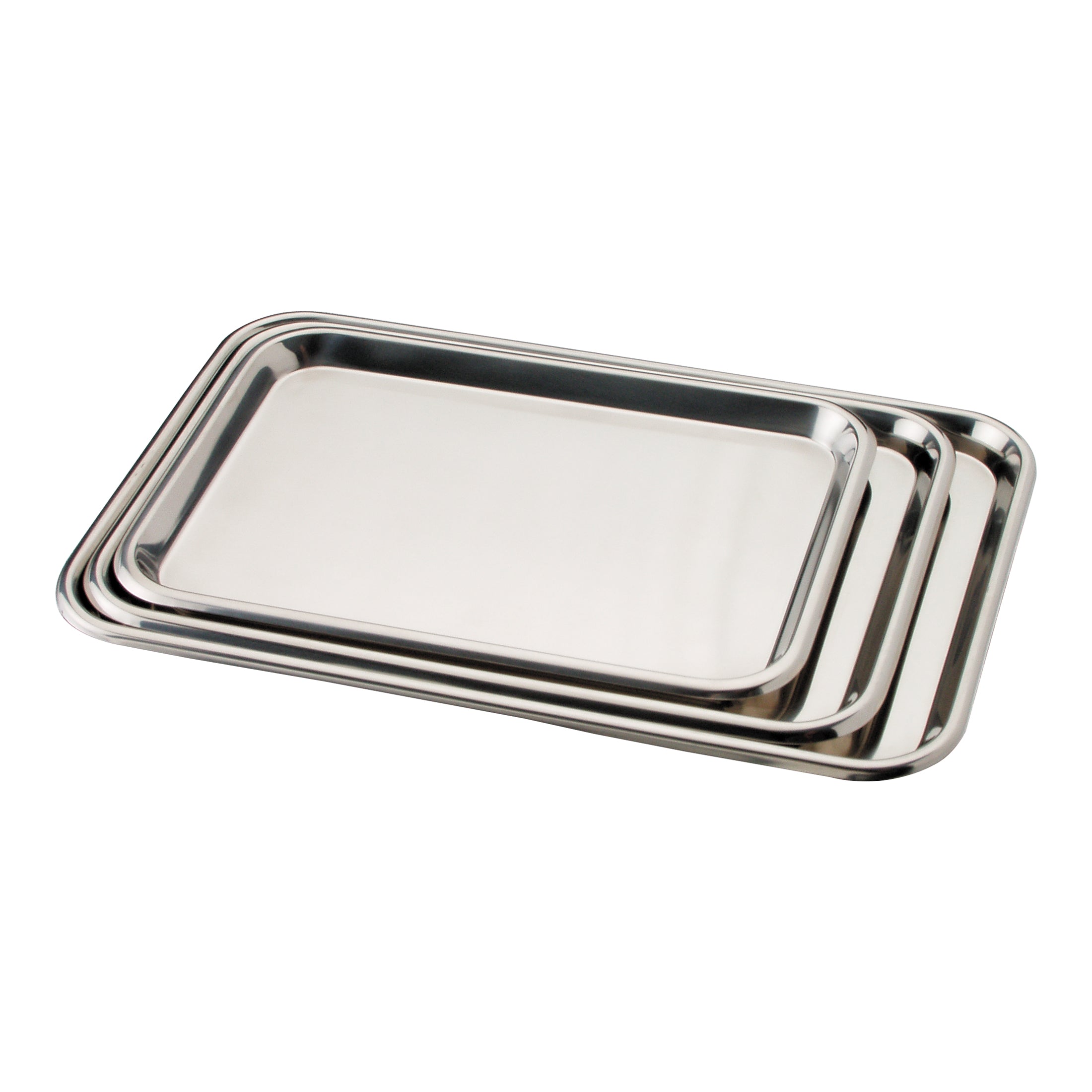 Stainless Steel Instrument Tray Flat 15-1/8" x 10-1/2" x 5/8" Main image