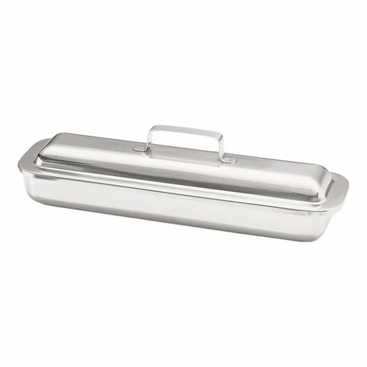 Stainless Steel Instrument Tray strap handle 12" x 3.2" x 2"