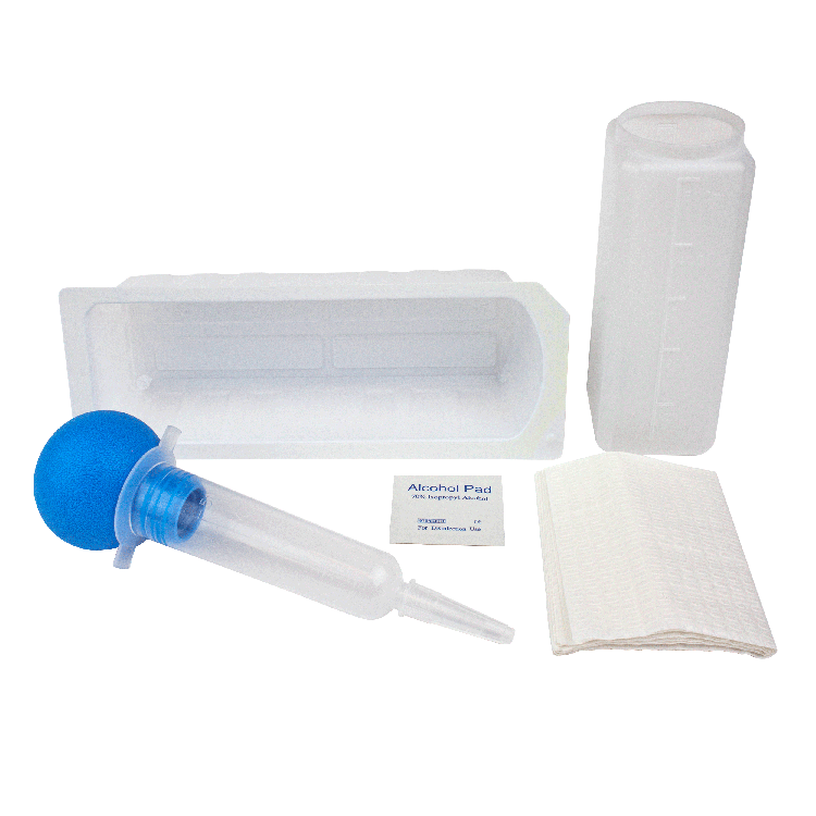 Dynarex Irrigation Trays w/ Bulb Syringe (Case 20)