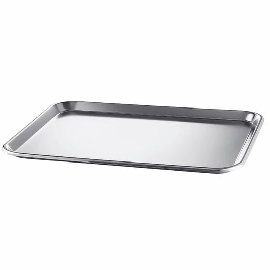 Stainless Steel Instrument Tray Flat fits Mayo Stand 16-3/4" x 21" x 1/2", Large