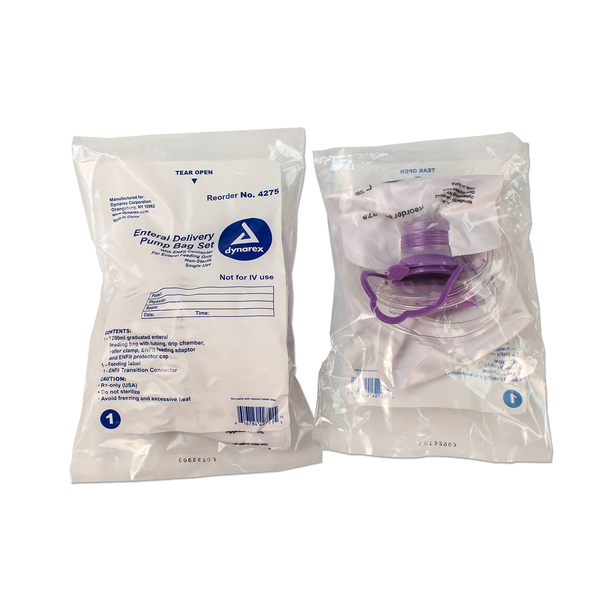 Enteral Delivery Pump Bag Set - w/ ENFit Connector Code: 4275 Main image