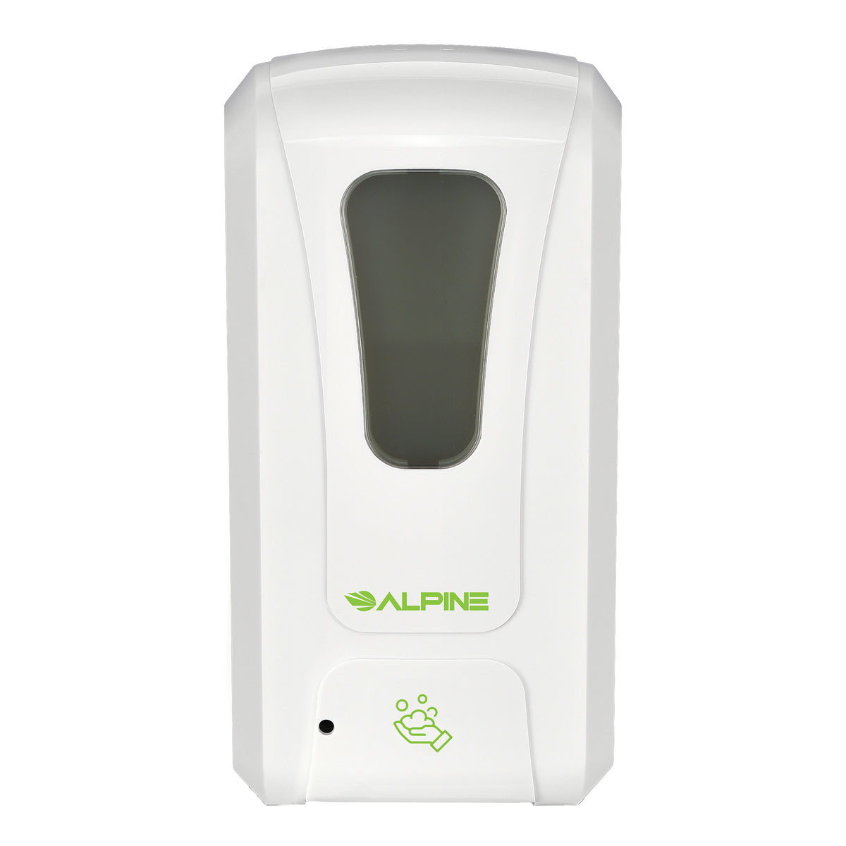 Alpine Automatic Hands-Free Foam Hand Sanitizer/Soap Dispenser, 1200 mL, White