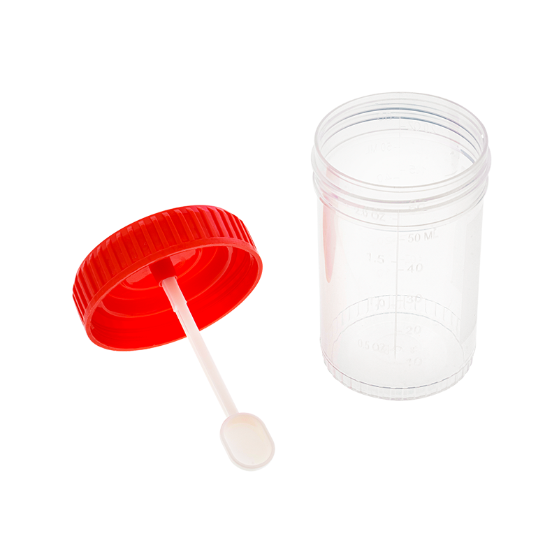 Stool Specimen Container with Spoon Code: 43010