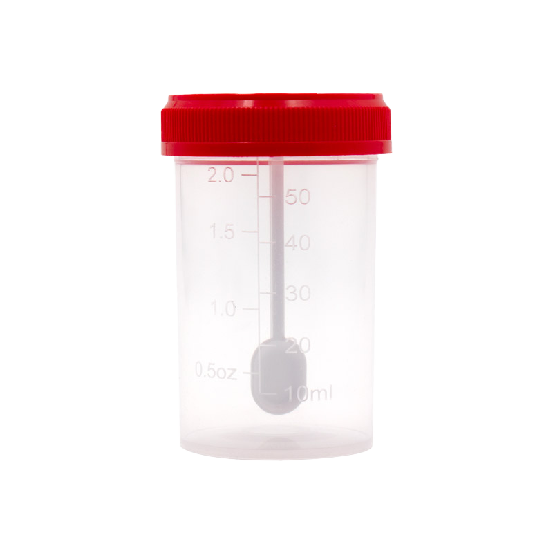 Stool Specimen Container with Spoon, Sterile Code: 43011 Main image