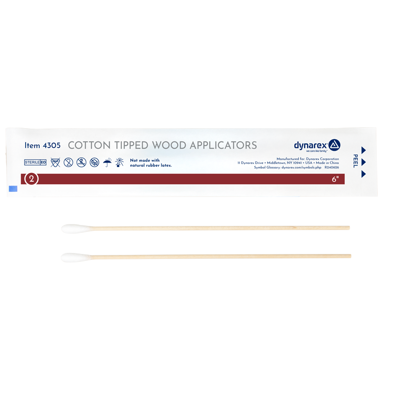 Cotton-Tipped Wood Applicators, Sterile Secondary image